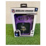 NIB MN Vikings Bluetooth Wireless Speaker with LED Lights NIB MN Vikings Bluetooth Wireless Speaker with LED Lights