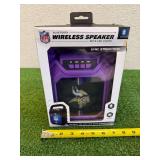 NIB MN Vikings Bluetooth Wireless Speaker with LED Lights NIB MN Vikings Bluetooth Wireless Speaker with LED Lights