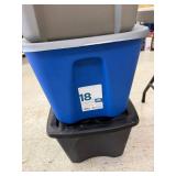 6 18 Gallon Totes with Lids 6 18 Gallon Totes with Lids