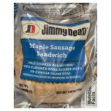 J - Box of Jimmy Dean Maple Sausage Sandwiches, Individually Wrapped J - Box of Jimmy Dean Maple Sausage Sandwiches, Individually Wrapped