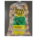 10 lb Bag of River Valley Farms Russet Potatoes 10 lb Bag of River Valley Farms Russet Potatoes