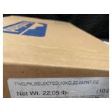 M - Box of Frozen Unscalded Pork Tongue Tip On, 22.05 lb M - Box of Frozen Unscalded Pork Tongue Tip On, 22.05 lb