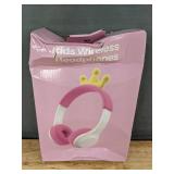 Kids Wireless Headphones Princess Tiara Pink - Brand New