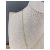 18k Gold Plated Fritillaria Pendant Necklace - Brand New