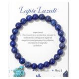 Lapis Lazuli and Jade Bead Elastic Bracelets - Brand New