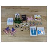 Large Lot of Fun Statement and Novelty Pierced Earrings - Brand New