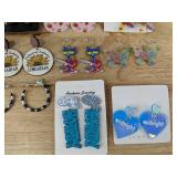 Large Lot of Fun Statement and Novelty Pierced Earrings - Brand New