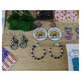 Large Lot of Fun Statement and Novelty Pierced Earrings - Brand New