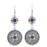 Feather Hair Clips and Bohemian Sunflower Earrings Set - Brand New