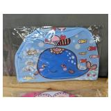 5 Piece Kids Swim Caps, Assorted Designs, Size Small - Brand New