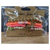 17 Pairs Wild Fable Pierced Earrings & 4 Fashion Jewelry Beaded Butterfly Bracelets - Brand New