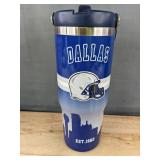 NFL Dallas Cowboys Sports 30 oz Tumbler with Handle and Straw - Brand New