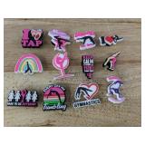 12 Croc Shoe Charms - Tap, Dance, Gymnastics, Tumbling - Brand New