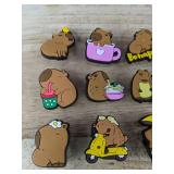 12 Capybara Croc Shoe Charms - Brand New