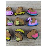 12 Capybara Croc Shoe Charms - Brand New