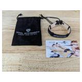 Soul Statement Leather Christian Cross Adjustable Bracelet for Men or Teens - Brand New