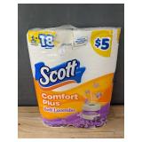 18 Rolls Scott Comfort Plus Toilet Paper & 70 Snuggle Lavender Dryer Sheets - Brand New