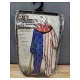Evil Clown Adult Halloween Costume, OSFM - Brand New