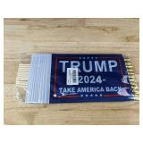 Trump Vance 2024 Yard Flag and 12 Trump 2024 Hand Flags - Brand New