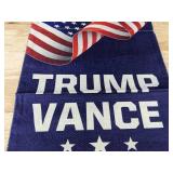 Trump Vance 2024 Yard Flag and 12 Trump 2024 Hand Flags - Brand New