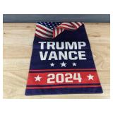 Trump Vance 2024 Yard Flag and 12 Trump 2024 Hand Flags - Brand New