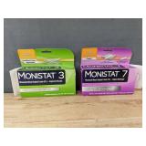 Monistat 3 & Monistat 7 Combination Pack Anti-fungal Vaginal Cream - Brand New