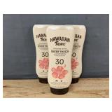 3 Hawaiian Tropic Sheer Touch SPF 30 Sunscreen Lotions, 8 oz Each - Brand New