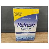 90 Single-Use Vials Refresh Optive Advanced Lubricant Eye Drops - Brand New