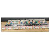 8 Rolls of Gift Wrapping Paper: Spritz and Others - Brand New