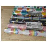 8 Rolls of Gift Wrapping Paper: Spritz and Others - Brand New