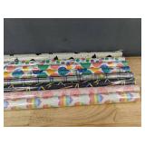 8 Rolls of Gift Wrapping Paper: Spritz and Others - Brand New