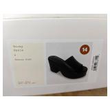 A New Day Ricky Heels Platform Sandals Size 14 Black - Brand New