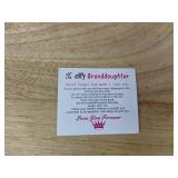 Granddaughter Infinity Beaded Bracelet - Brand New