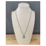 Virgin Mary Necklace in Silver Color Stainless Steel - Brand New