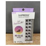 3 Kiss imPRESS Press-On Falsies Lash Sets with Tweezerman Tweezer - Brand New