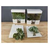 Threshold Faux Succulents & Moss Vase Filler Home Decor - Brand New
