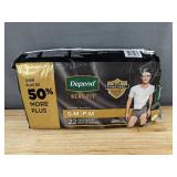 22 Depend Real-Fit Underwear for Men, S/M - Brand New