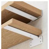 Heavy Duty White Shelf Bracket with Hardware - Brand New