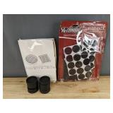 12 Black Furniture Floor Protector 2" Pads and Yelanon Felt Pads - Brand New