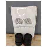 12 Black Furniture Floor Protector 2" Pads and Yelanon Felt Pads - Brand New