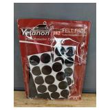 12 Black Furniture Floor Protector 2" Pads and Yelanon Felt Pads - Brand New