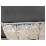 8 Rolls Glow In The Dark White Yarn With Crochet Needle - Brand New