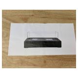 14" White Tabletop Ethanol Fireplace - Brand New