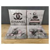 4 Fashion 10" x 10" Canvas Wall Art Prints - Brand New