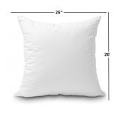 Foamily Pillow Insert 26x26 Inch 100 Percent Virgin Fiber - Brand New