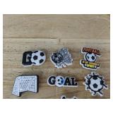 12 Soccer Croc Shoe Charms - Brand New