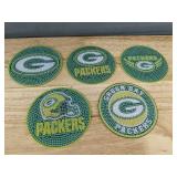 Green Bay Packers NFL Diamond Art 5 Coaster Kit - Brand New