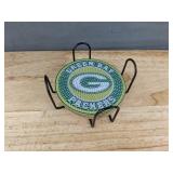 Green Bay Packers NFL Diamond Art 5 Coaster Kit - Brand New