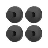 4 GMYOO Suction Cup Hooks for Shower and Bathroom, Black - Brand New