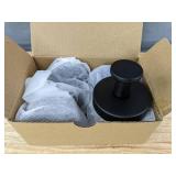 4 GMYOO Suction Cup Hooks for Shower and Bathroom, Black - Brand New